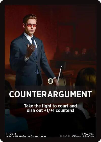 Counterargument Theme Card (14) [Commander: Marvel Super Heroes]