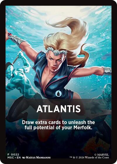 Atlantis Theme Card (22) [Commander: Marvel Super Heroes]