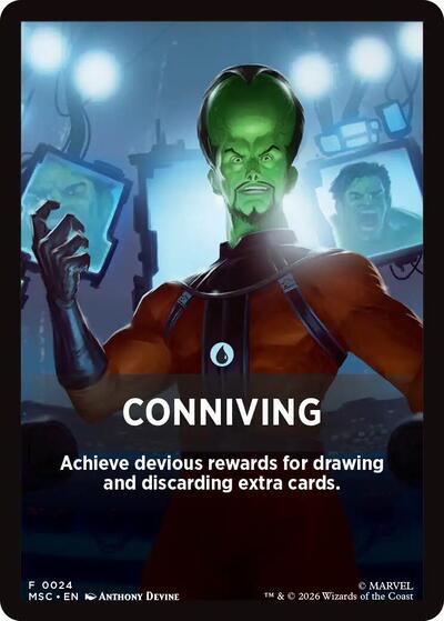 Conniving Theme Card (24) [Commander: Marvel Super Heroes]