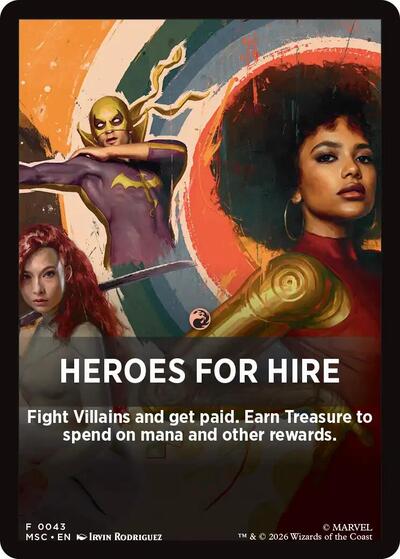 Heroes For Hire Theme Card (43) [Commander: Marvel Super Heroes]