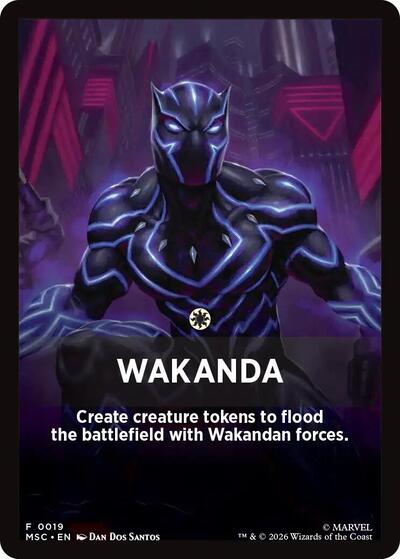 Wakanda Theme Card (19) [Commander: Marvel Super Heroes]