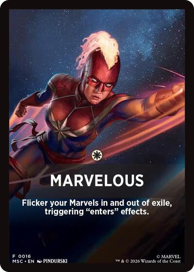 Marvelous Theme Card (16) [Commander: Marvel Super Heroes]