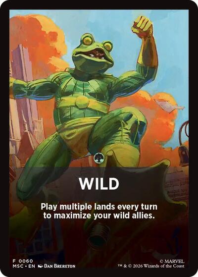 Wild Theme Card (60) [Commander: Marvel Super Heroes]