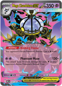 Mega Chandelure ex - 038/084 (038/084) [ME05: Pitch Black]