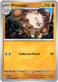 Primeape (043/084) [ME05: Pitch Black]