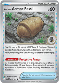 Antique Armor Fossil (072/084) [ME05: Pitch Black]