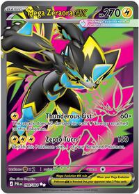 Mega Zeraora ex - 098/084 (098/084) [ME05: Pitch Black]