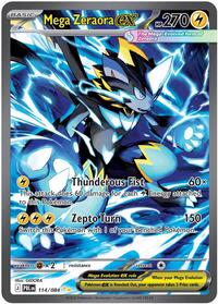 Mega Zeraora ex - 114/084 (114/084) [ME05: Pitch Black]