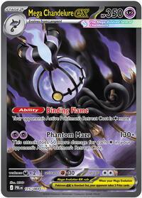 Mega Chandelure ex - 115/084 (115/084) [ME05: Pitch Black]