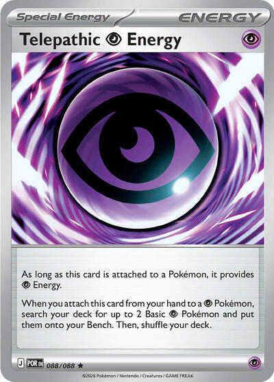 Telepathic Psychic Energy - 088/088 (Non-Holo) (088/088) [Deck Exclusives]