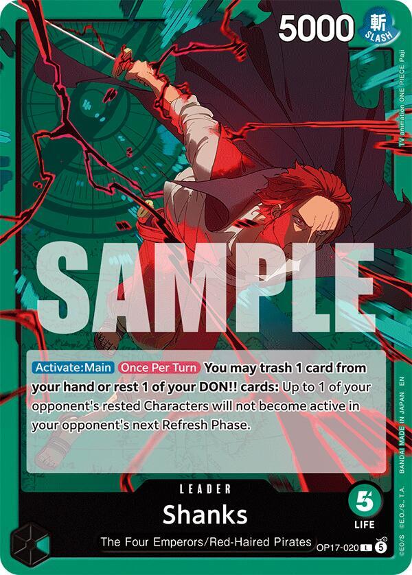 Shanks (020) (OP17-020) [The World's Strongest Warriors]
