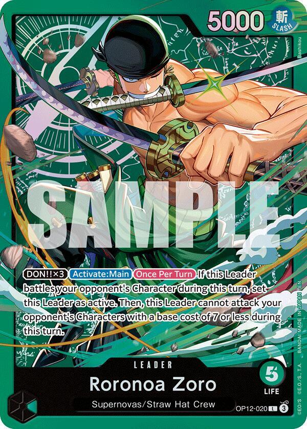 Roronoa Zoro (OP12-020) (OP12-020) [Starter Deck 32: GREEN Roronoa Zoro]