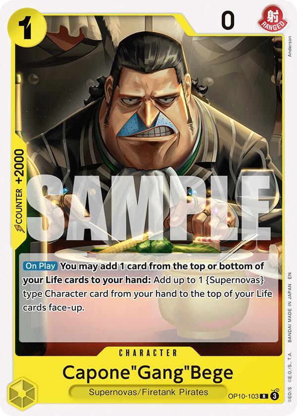 Capone"Gang"Bege (OP10-103) [Starter Deck 36: YELLOW Eustass"Captain"Kid]