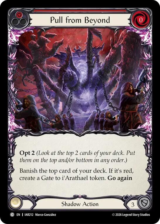 Pull from Beyond (Red) (IAR212) [Usurp the Shadow Throne]