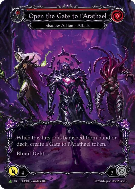 Open the Gate to i'Arathael (Red) (Marvel) - FAB509 (FAB509) [Flesh and Blood: Promo Cards]