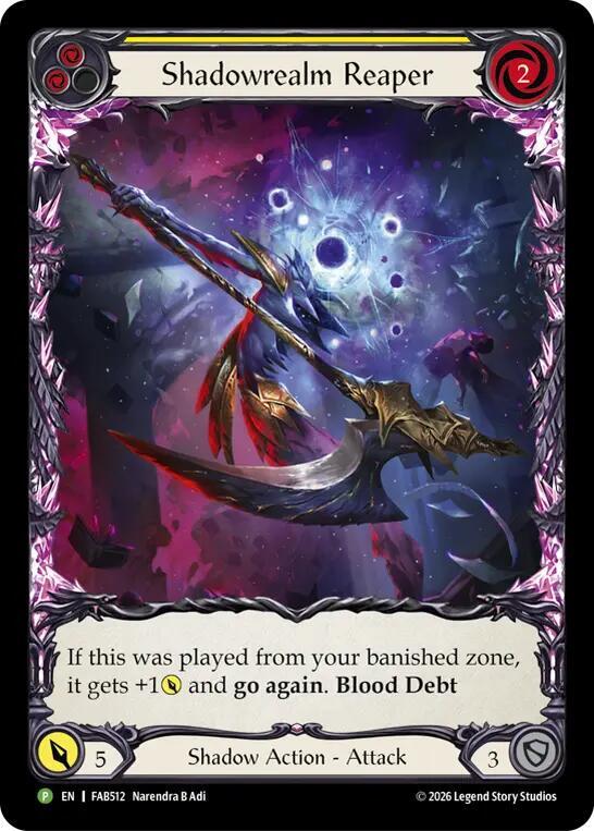 Shadowrealm Reaper (Yellow) - FAB512 (FAB512) [Flesh and Blood: Promo Cards]