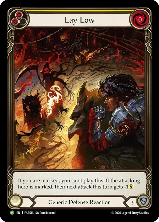 Lay Low (Yellow) - FAB513 (FAB513) [Flesh and Blood: Promo Cards]