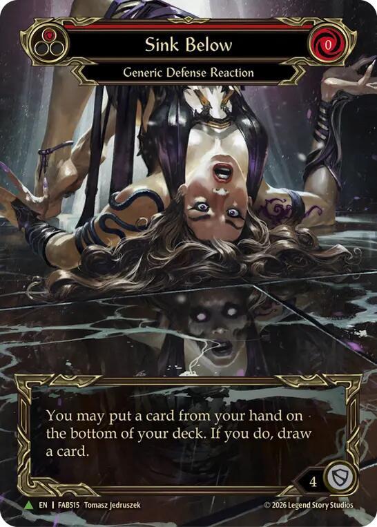 Sink Below (Red) (Marvel) - FAB515 (FAB515) [Flesh and Blood: Promo Cards]
