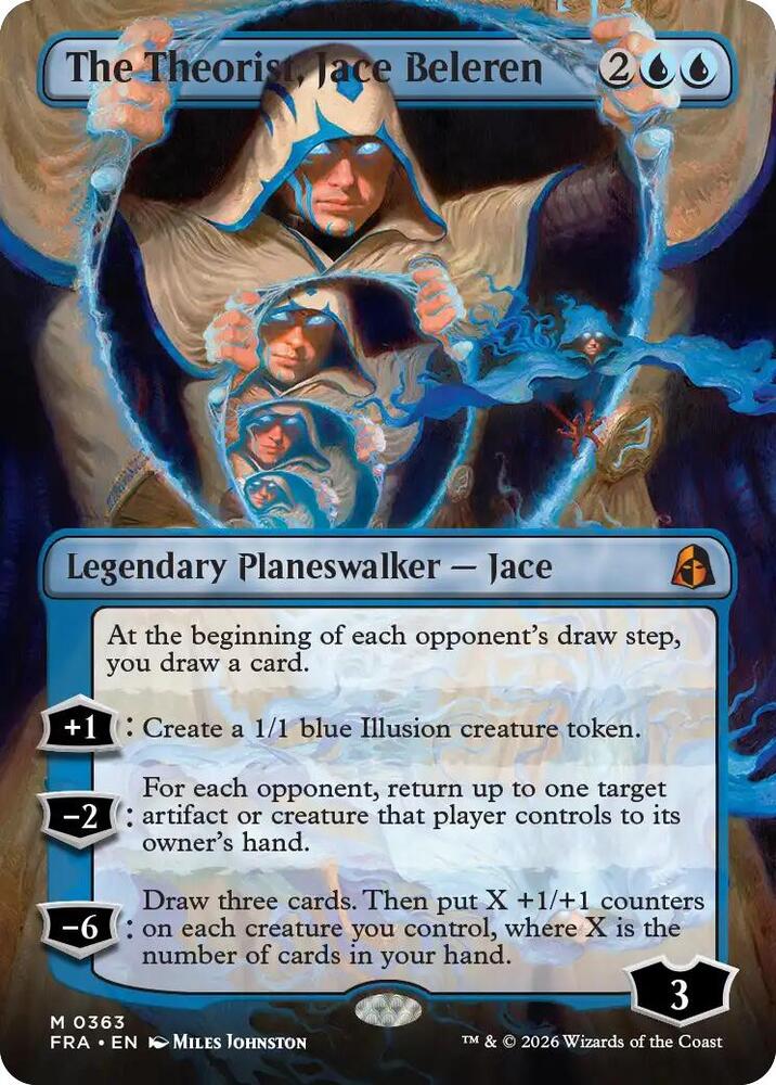 The Theorist, Jace Beleren (Borderless) (0363) (363) [Reality Fracture]