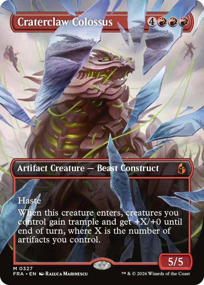 Craterclaw Colossus (Borderless) (0327) (327) [Reality Fracture]