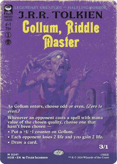 Gollum, Riddle Master (Borderless) (241) [The Hobbit]