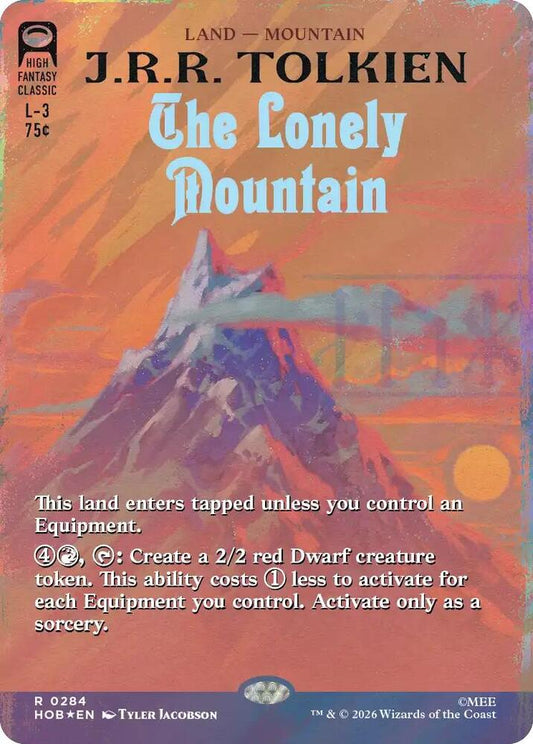 The Lonely Mountain (Borderless) (0248) (Surge Foil) (248) [The Hobbit]