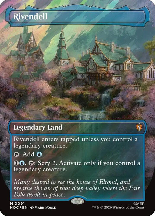 Rivendell (Borderless) (Surge Foil) (91) [The Hobbit: Eternal-Legal]