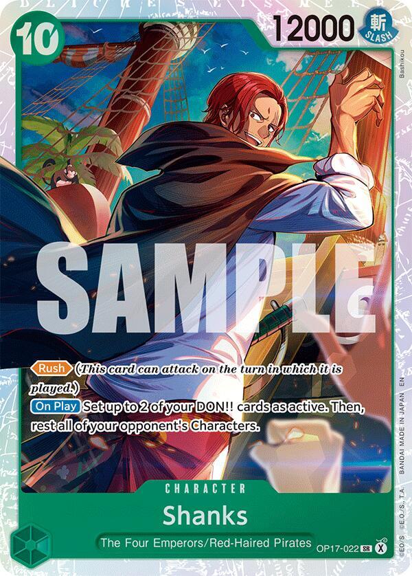 Shanks (022) (OP17-022) [The World's Strongest Warriors]