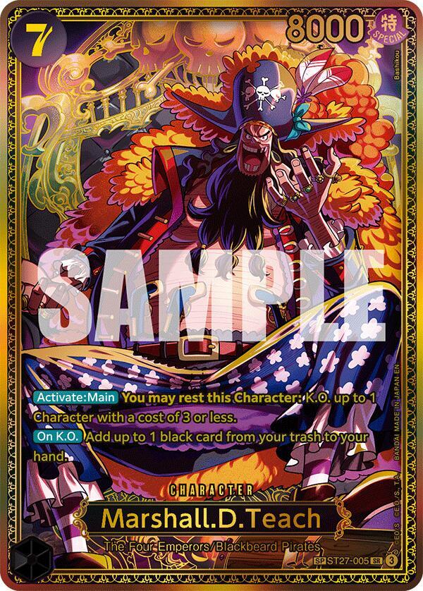 Marshall.D.Teach (SP) (ST27-005) [The World's Strongest Warriors]