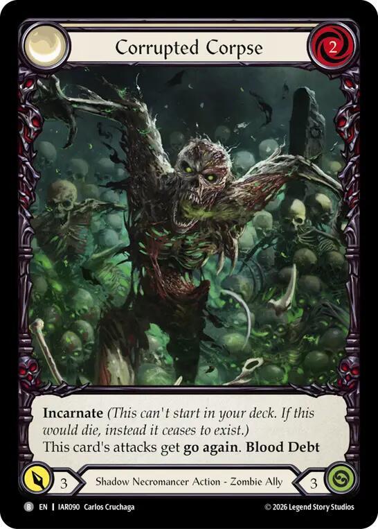 Corrupted Corpse (Extended Art) (IAR090) [Usurp the Shadow Throne Pre-release Cards]