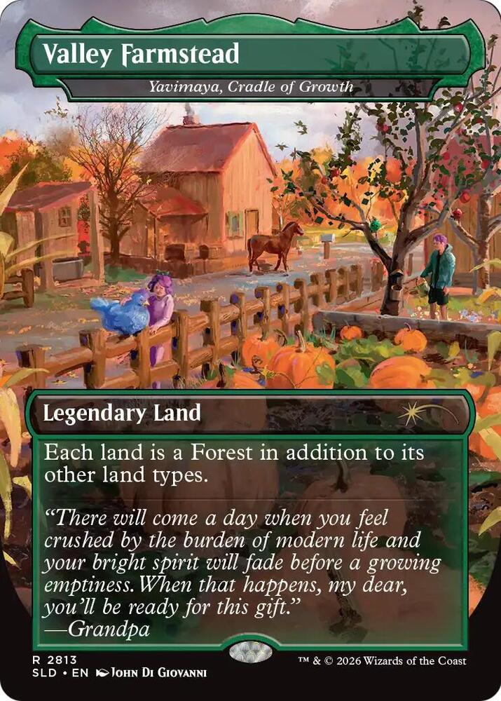 Valley Farmstead - Yavimaya, Cradle of Growth (2813) [Secret Lair Drop Series]