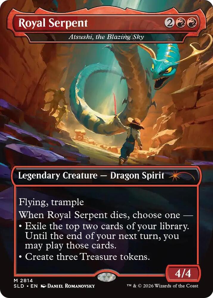 Royal Serpent - Atsushi, the Blazing Sky (2814) [Secret Lair Drop Series]