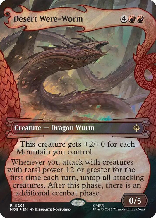 Desert Were-Worm (Showcase) (Surge Foil) (261) [The Hobbit]