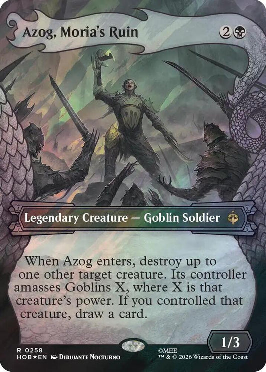 Azog, Moria's Ruin (Showcase) (Surge Foil) (258) [The Hobbit]