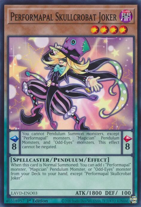 Performapal Skullcrobat Joker (LAVD-ENO03) [Legendary Arc-V Decks]