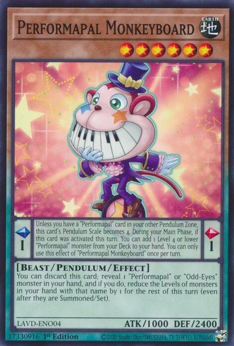Performapal Monkeyboard (LAVD-ENO04) [Legendary Arc-V Decks]