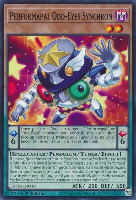 Performapal Odd-Eyes Synchron (LAVD-ENO10) [Legendary Arc-V Decks]