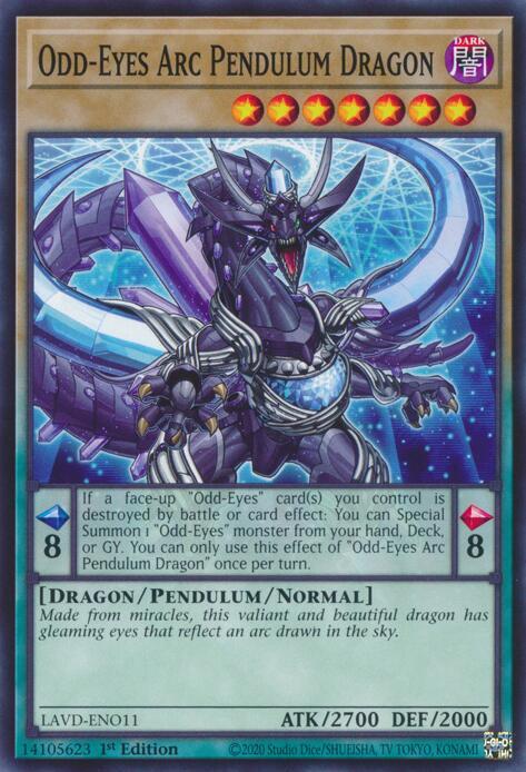 Odd-Eyes Arc Pendulum Dragon (LAVD-ENO11) [Legendary Arc-V Decks]
