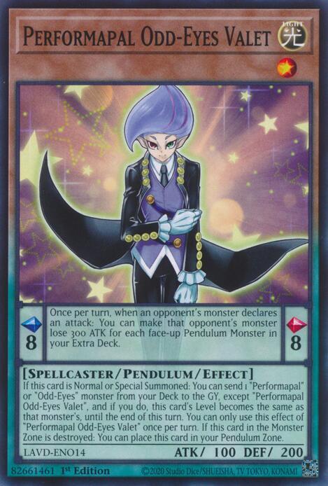 Performapal Odd-Eyes Valet (LAVD-ENO14) [Legendary Arc-V Decks]