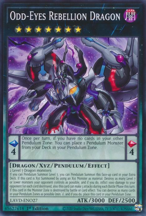 Odd-Eyes Rebellion Dragon (LAVD-ENO27) [Legendary Arc-V Decks]