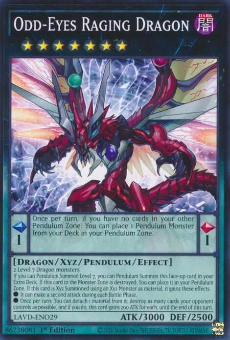 Odd-Eyes Raging Dragon (LAVD-ENO29) [Legendary Arc-V Decks]