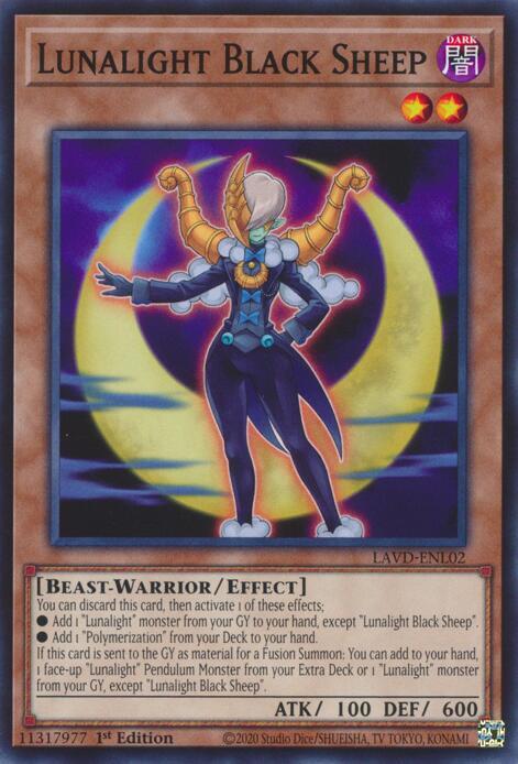Lunalight Black Sheep (LAVD-ENL02) [Legendary Arc-V Decks]