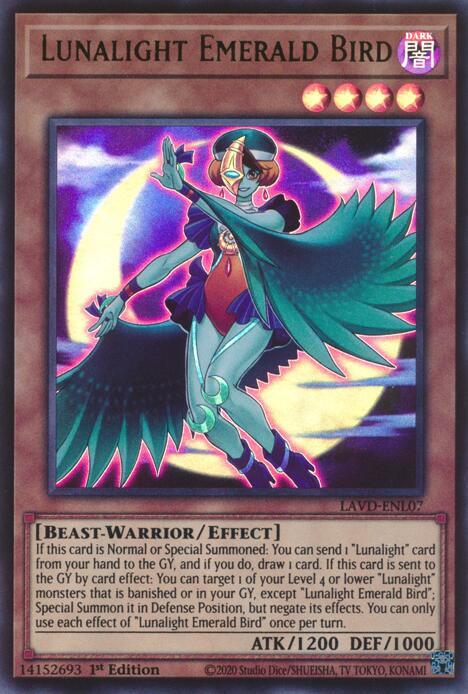Lunalight Emerald Bird (LAVD-ENL07) [Legendary Arc-V Decks]