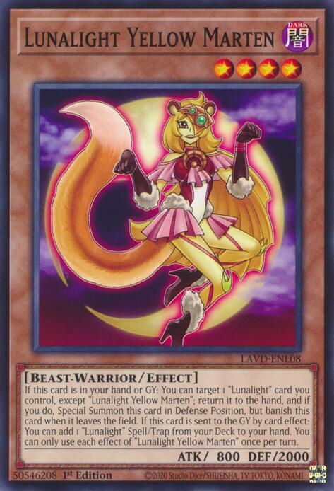 Lunalight Yellow Marten (LAVD-ENL08) [Legendary Arc-V Decks]