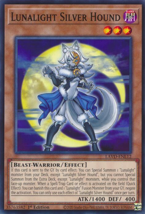 Lunalight Silver Hound (LAVD-ENL12) [Legendary Arc-V Decks]