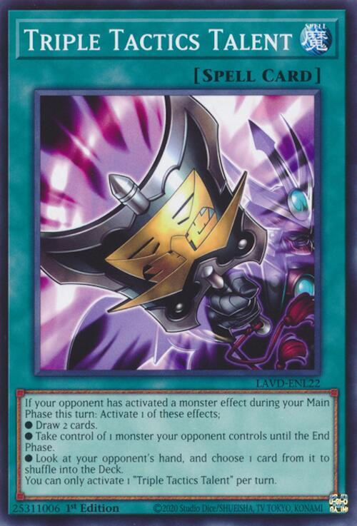 Triple Tactics Talent (LAVD-ENL22) (LAVD-ENL22) [Legendary Arc-V Decks]