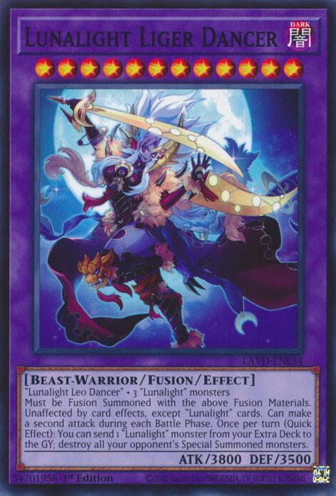 Lunalight Liger Dancer (LAVD-ENL34) [Legendary Arc-V Decks]