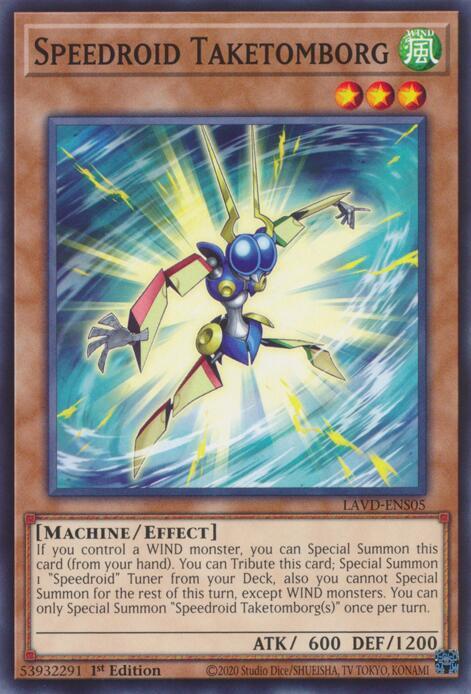 Speedroid Taketomborg (LAVD-ENS05) [Legendary Arc-V Decks]