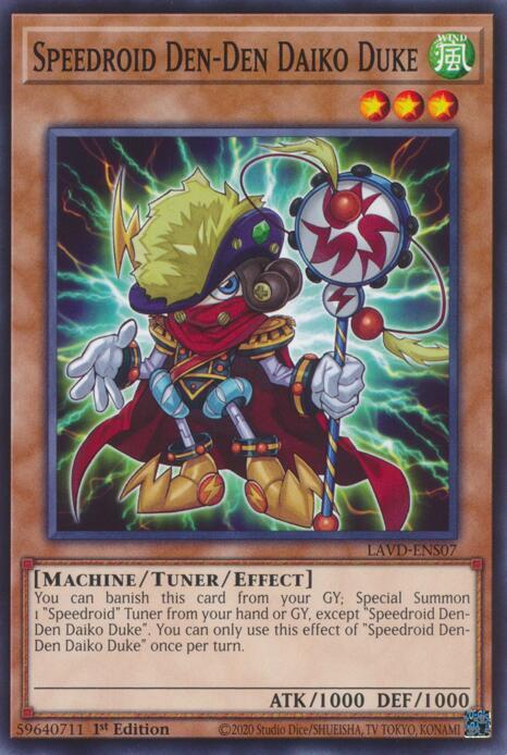 Speedroid Den-Den Daiko Duke (LAVD-ENS07) [Legendary Arc-V Decks]
