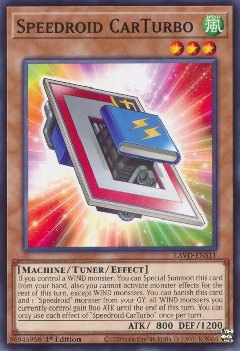 Speedroid CarTurbo (LAVD-ENS11) [Legendary Arc-V Decks]